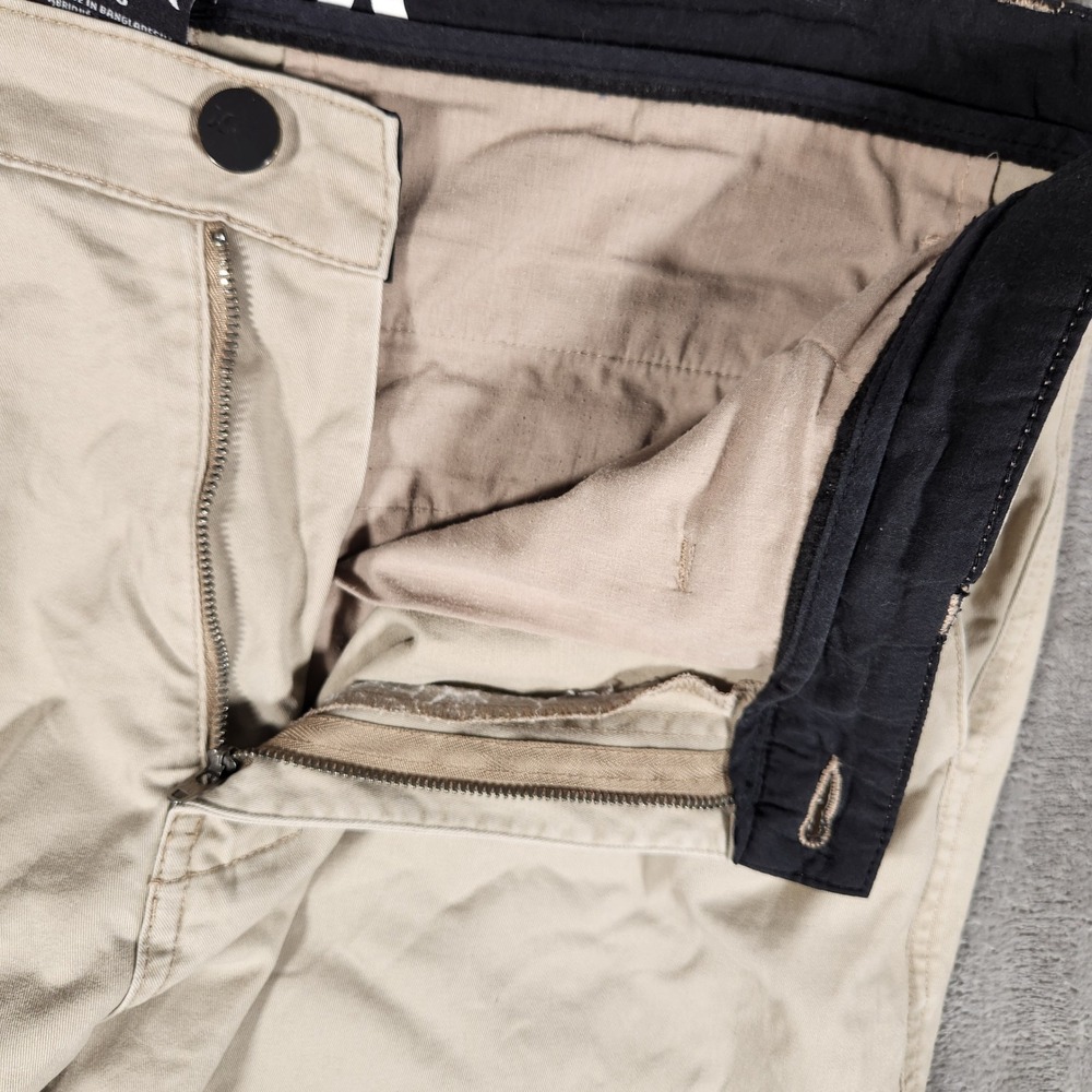 Hurley Chino Shorts Mens 36 Tan Excellent Stretch Flat Front Casual - Picture 5 of 12